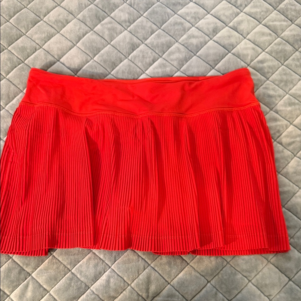 Lululemon Athletica Red Skater Skirt